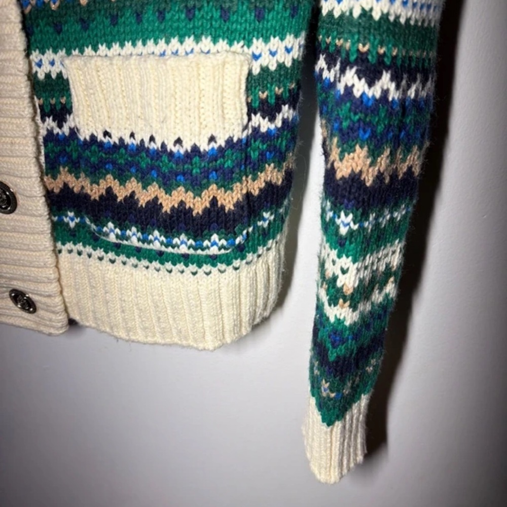 Talbots Multicolor Patterned Cardigan - image 2